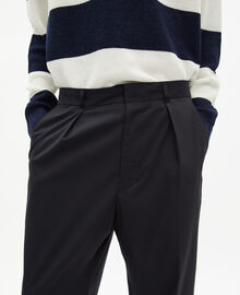 The Kooples HOMME BLACK pantalon à pinces noir