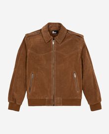 The Kooples HOMME CAMEL blouson en suède camel