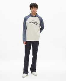 The Kooples HOMME BEIGE GREY t-shirt manches longues avec logo beige