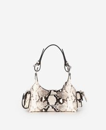 The Kooples FEMME BLACK WHITE sac amelia small en cuir effet python