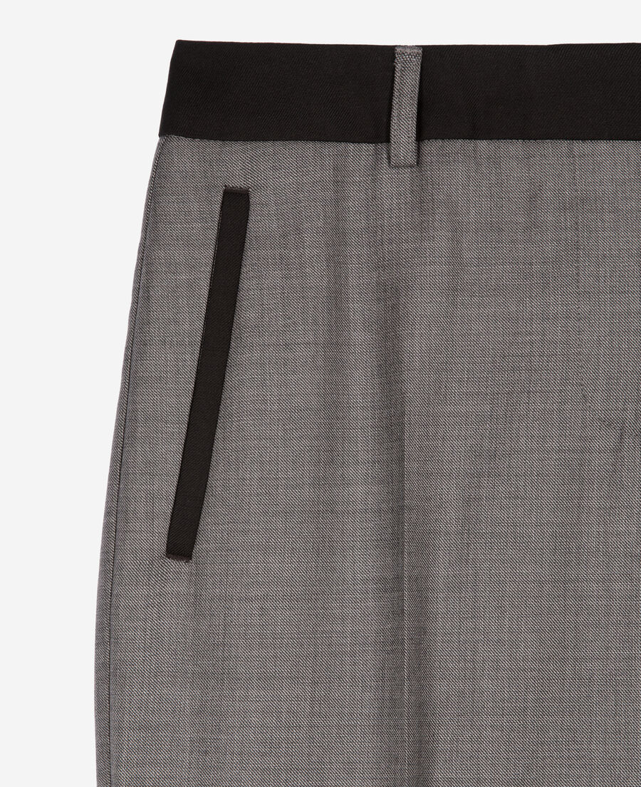 The Kooples WOMEN DARK GREY grey tailored pants