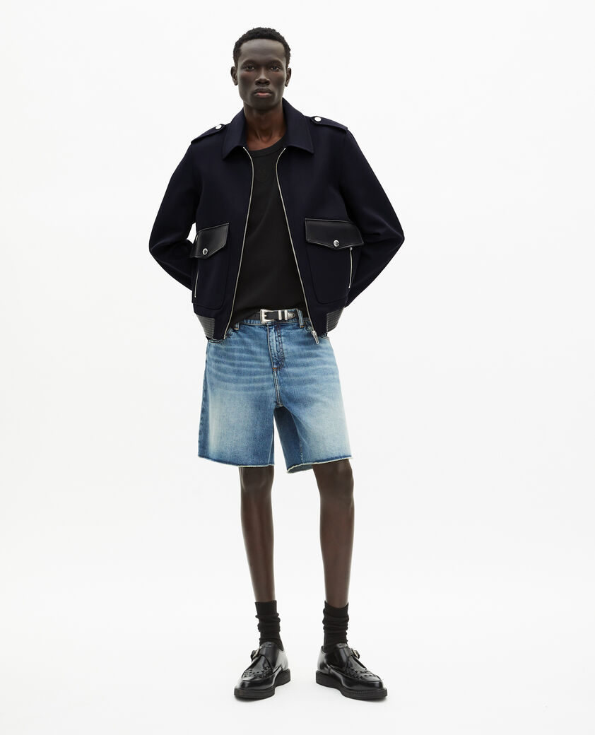 The Kooples HOMBRE NAVY chaqueta de lana azul marino