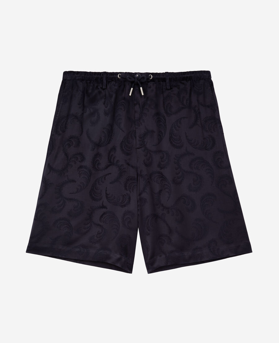 The Kooples HOMME NAVY short en jacquard marine