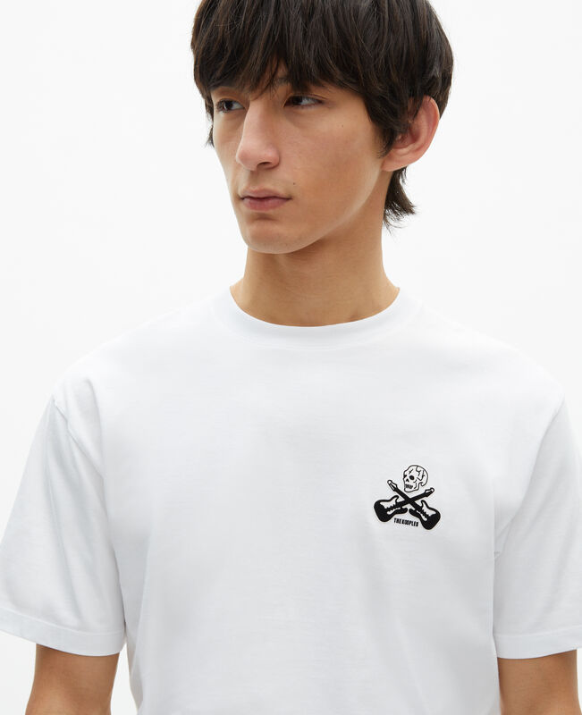The Kooples HOMME WHITE t-shirt avec flocage blanc