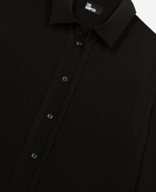 The Kooples FEMME BLACK chemise en soie noire