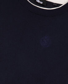 The Kooples FEMME DARK NAVY-ECRU pull bleu marine et ecru