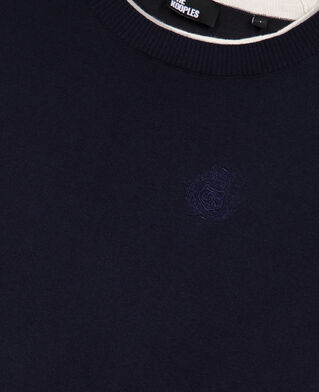 The Kooples WOMEN DARK NAVY-ECRU navy and ecru sweater