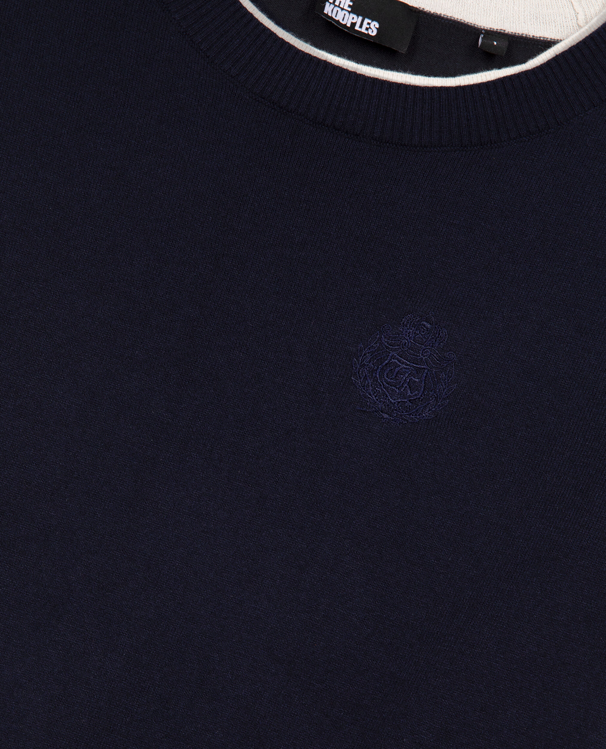 Pull bleu marine et ecru, DARK NAVY-ECRU, hi-res image number null