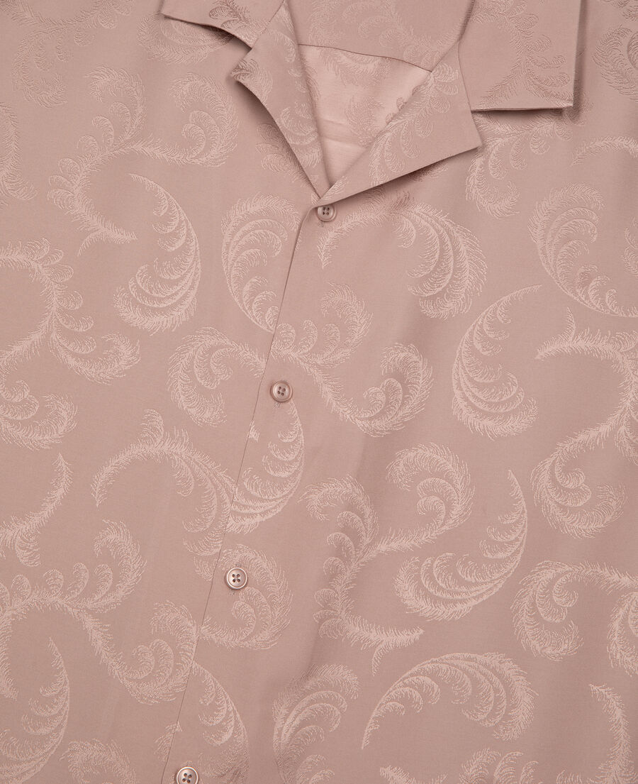 The Kooples HOMME LILA chemise manches courtes en jacquard rose