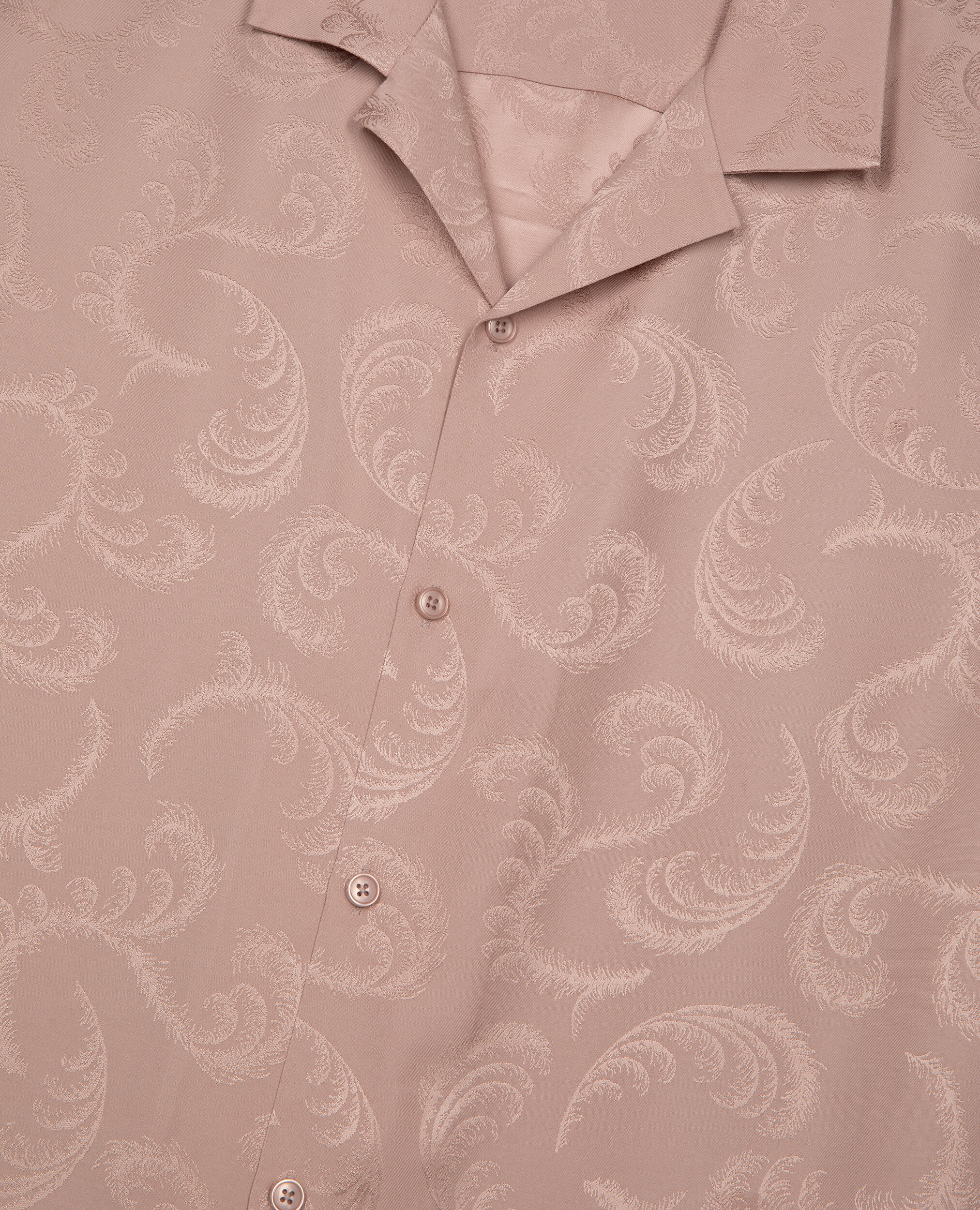 Chemise manches courtes en jacquard rose, LILA, hi-res image number null