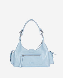 The Kooples FEMME LIGHT BLUE sac amelia en cuir bleu clair