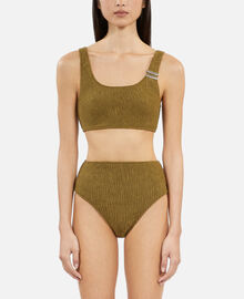 The Kooples FEMME KAKI bas de maillot de bain the kooples x luz taille haute kaki