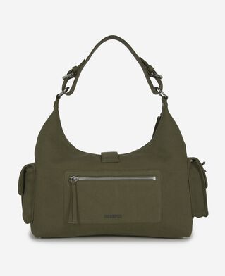 The Kooples DAMEN KAKI amelia xl-tasche aus khakifarbenem canvas