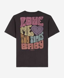 The Kooples MIXTE BLACK WASHED t-shirt mixte the doors x the kooples noir délavé
