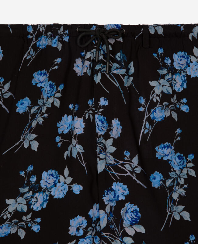 The Kooples HOMME BLACK BLUE bermuda imprimé fleuri noir