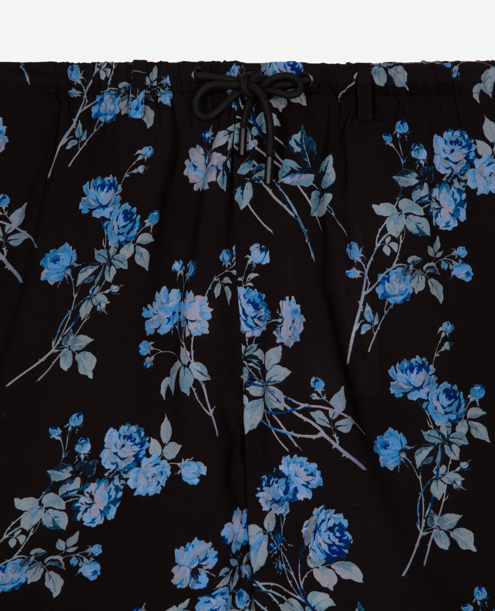 Bermuda imprimé fleuri noir, BLACK BLUE, hi-res image number null