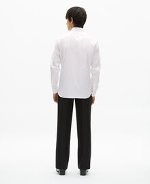 The Kooples HOMME WHITE chemise formelle à rayures blanches