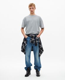 The Kooples HOMME BLUE GREY t-shirt avec sérigraphie bleu