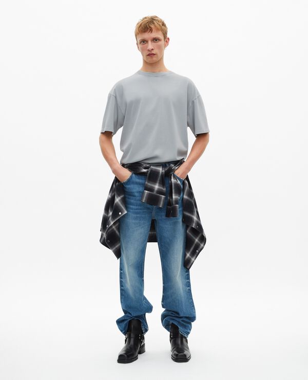 The Kooples HOMME BLUE GREY t-shirt avec sérigraphie bleu