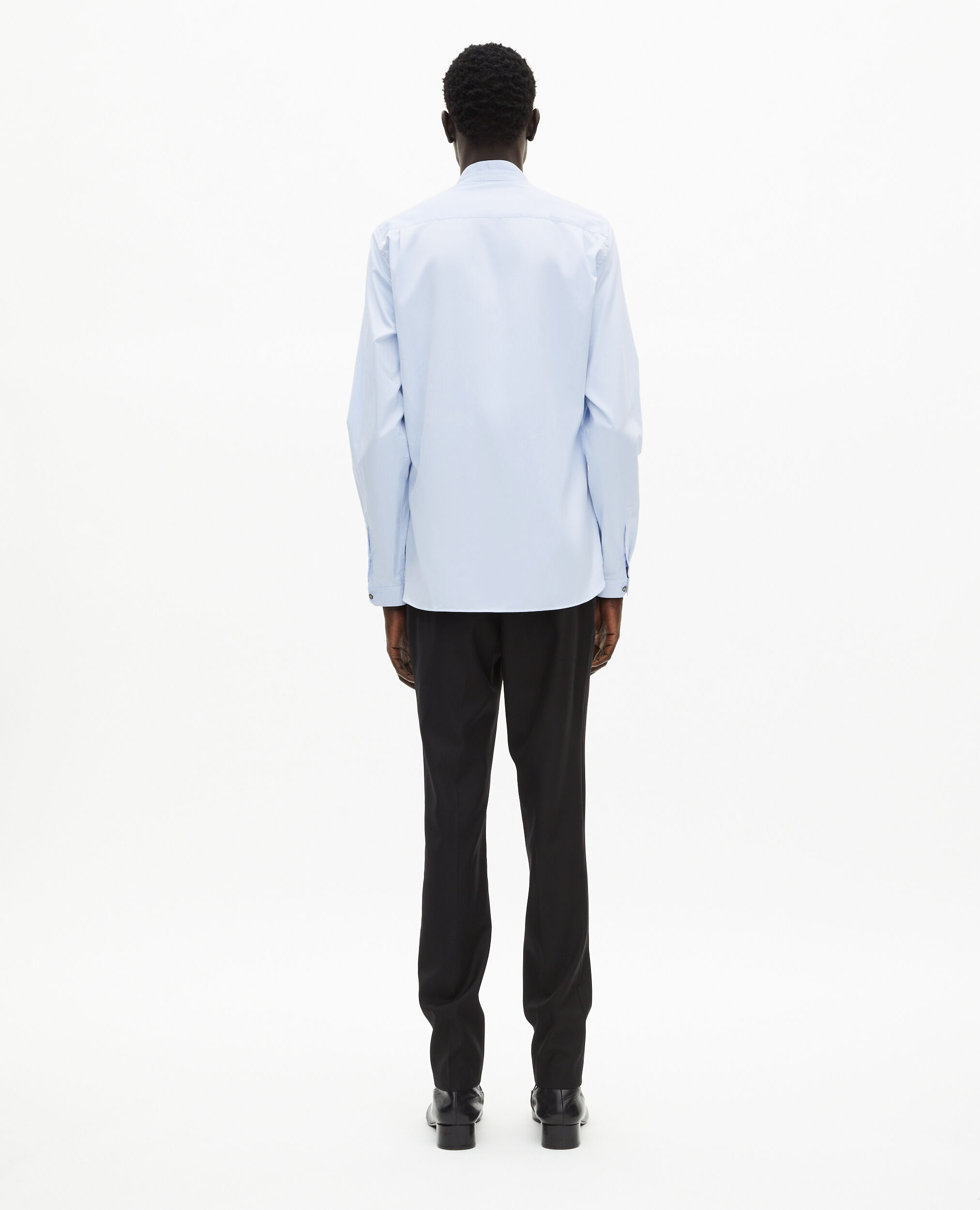 Chemise col officier bleue, LIGHT BLUE, hi-res image number null