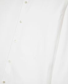 The Kooples HOMME WHITE chemise formelle col officier contrasté blanche