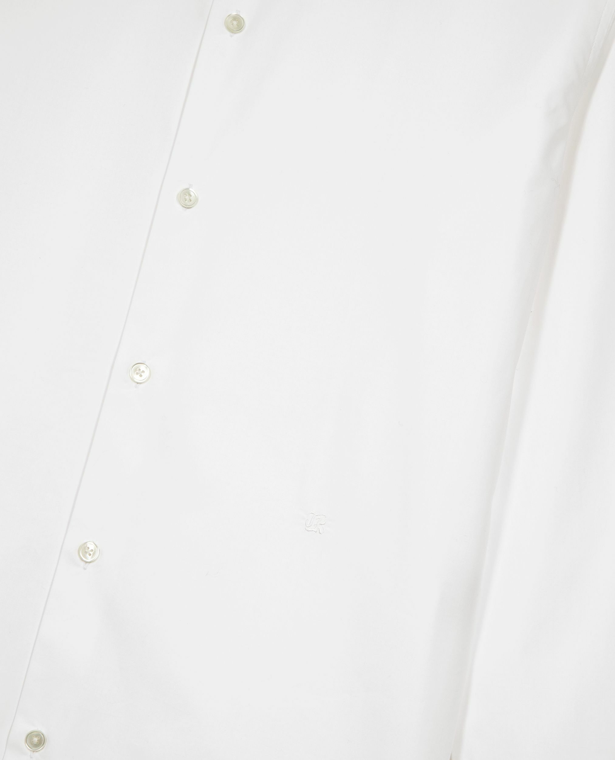 Chemise formelle col officier contrasté blanche, WHITE, hi-res image number null