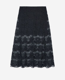 The Kooples FEMME BLACK jupe longue en dentelle noire