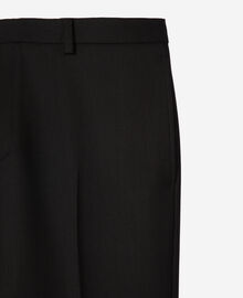 The Kooples HOMME BLACK pantalon droit en laine noir