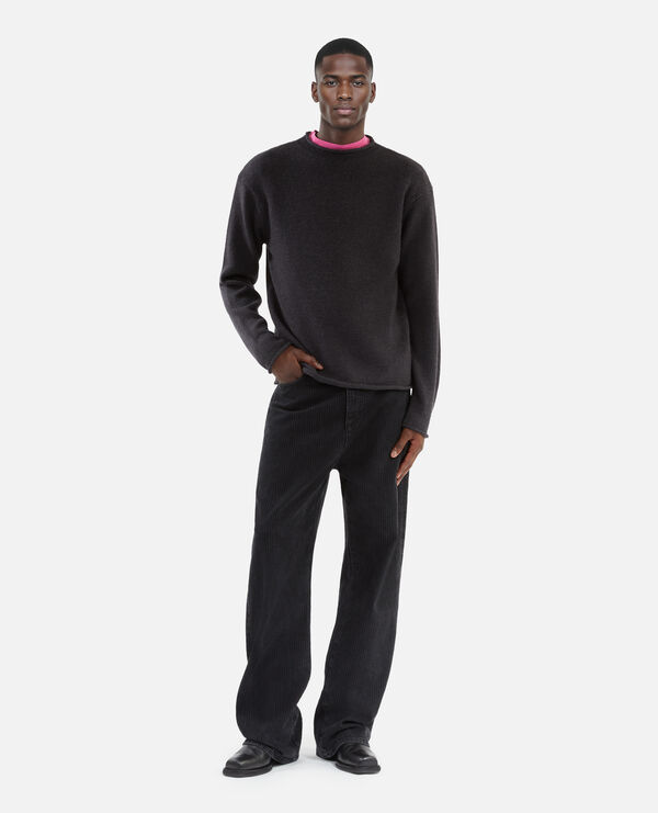 The Kooples HOMME MIDDLE GREY MEL pull en laine gris