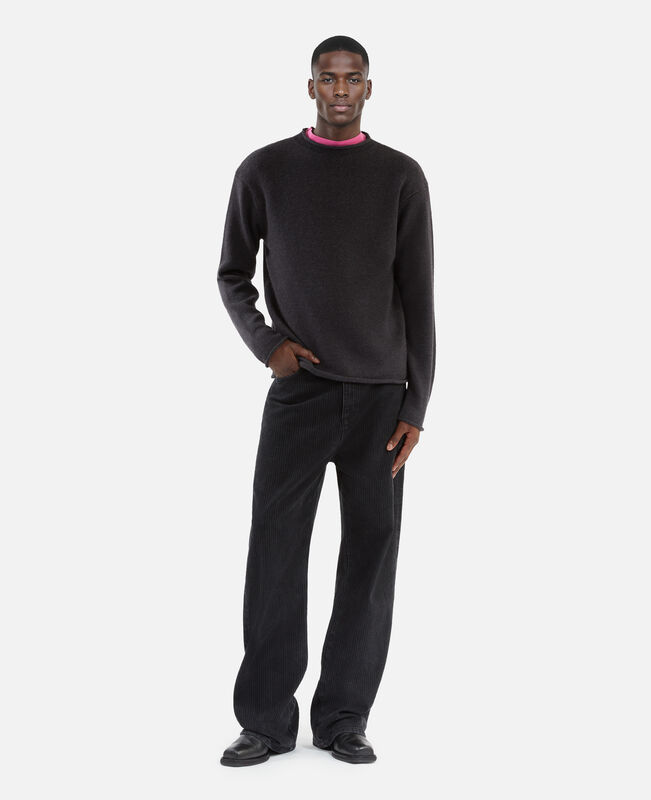 The Kooples HOMME MIDDLE GREY MEL pull en laine gris