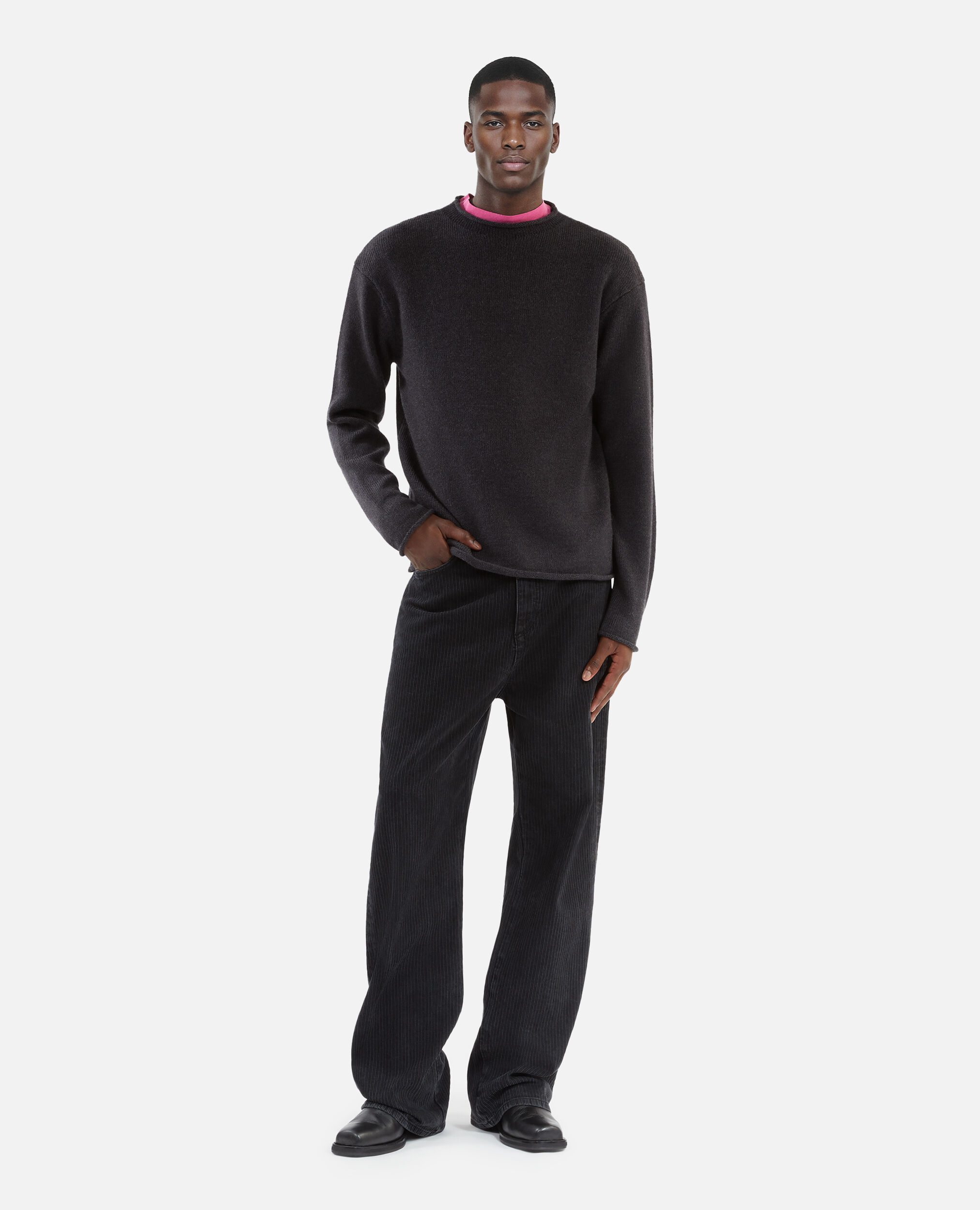 Pull en laine gris, MIDDLE GREY MEL, hi-res image number null