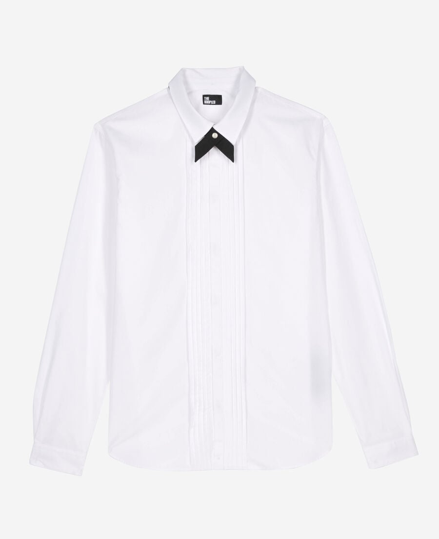 The Kooples MEN WHITE white formal shirt with classic collar