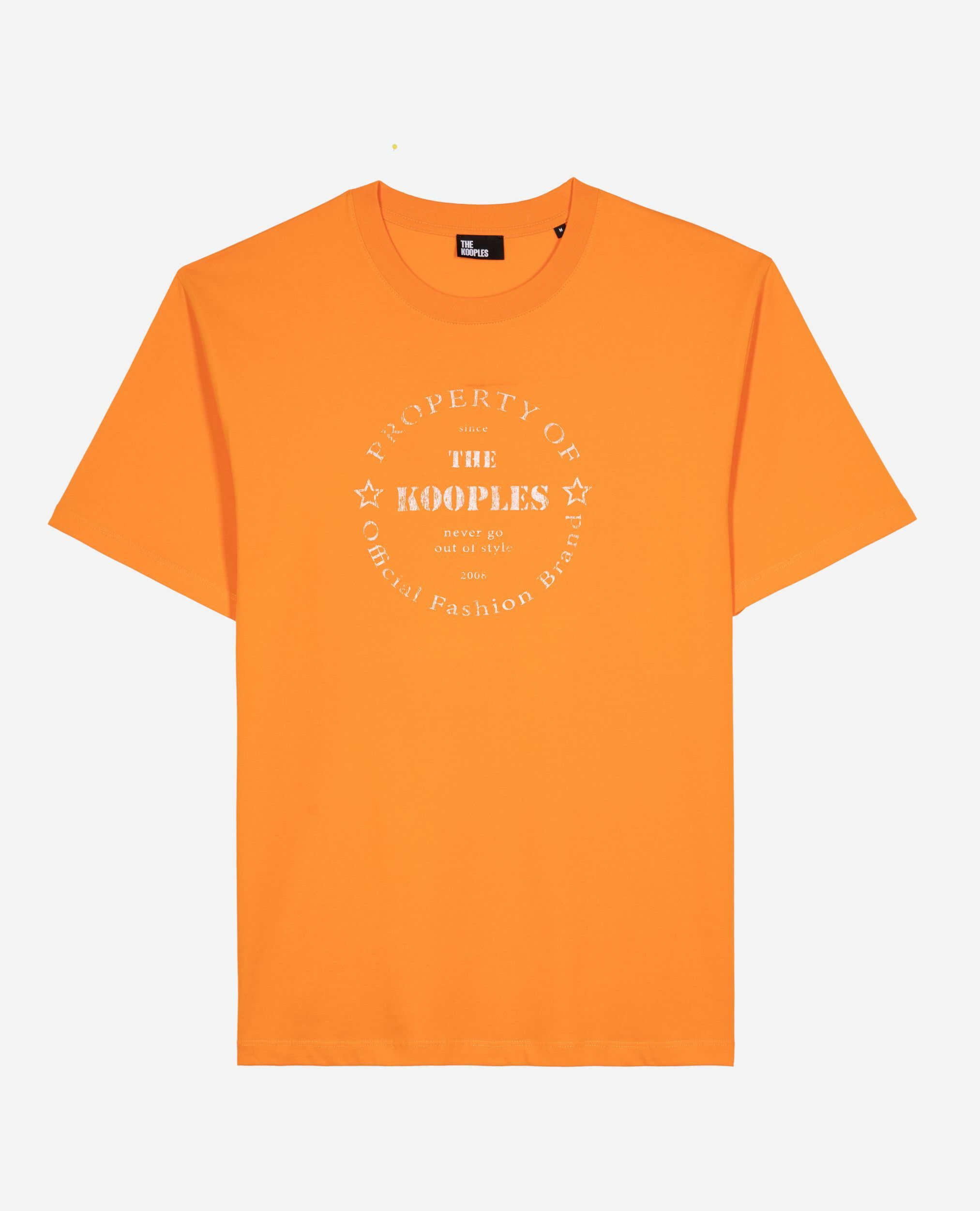 T-shirt avec sérigraphie orange, ORANGE, hi-res image number null