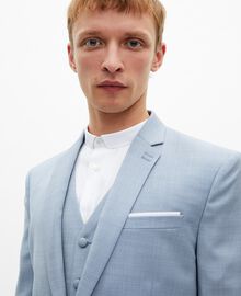 The Kooples HOMME BLUE veste de costume en laine coupe ajustée bleu