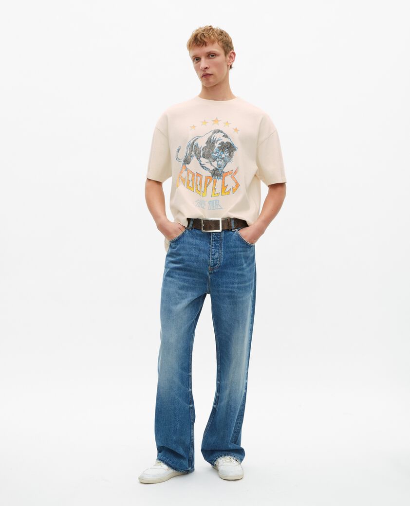 The Kooples HOMBRE ECRU camiseta con serigrafía en crudo