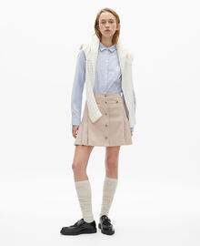 The Kooples FEMME LILA jupe courte plissée rose clair