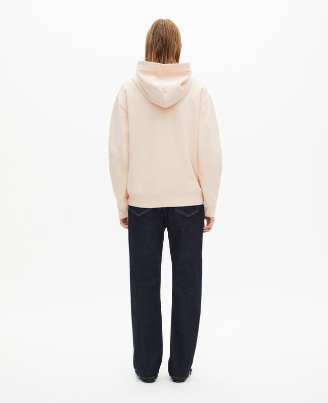 The Kooples FEMME ECRU sweatshirt à capuche et sérigraphie ecru