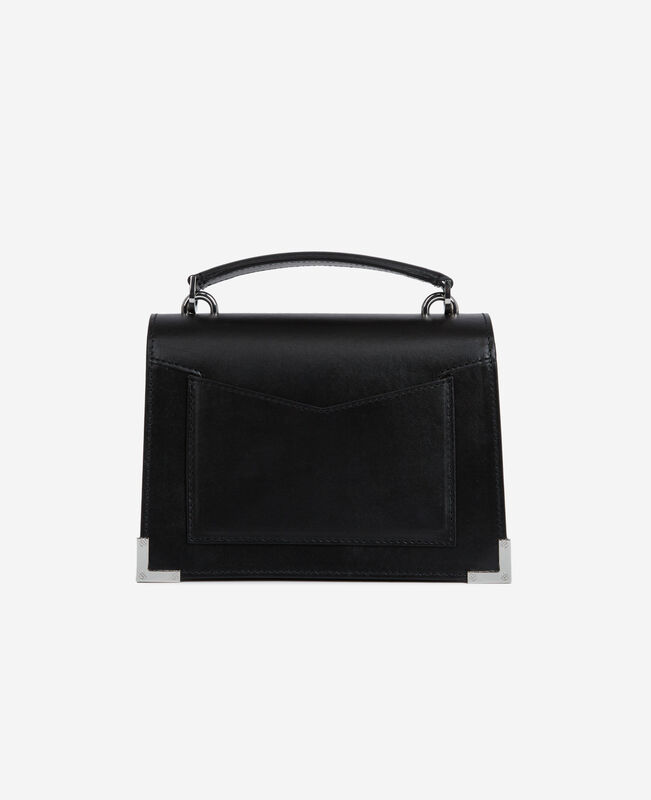 The Kooples FEMME BLACK STONE sac emily small en cuir noir