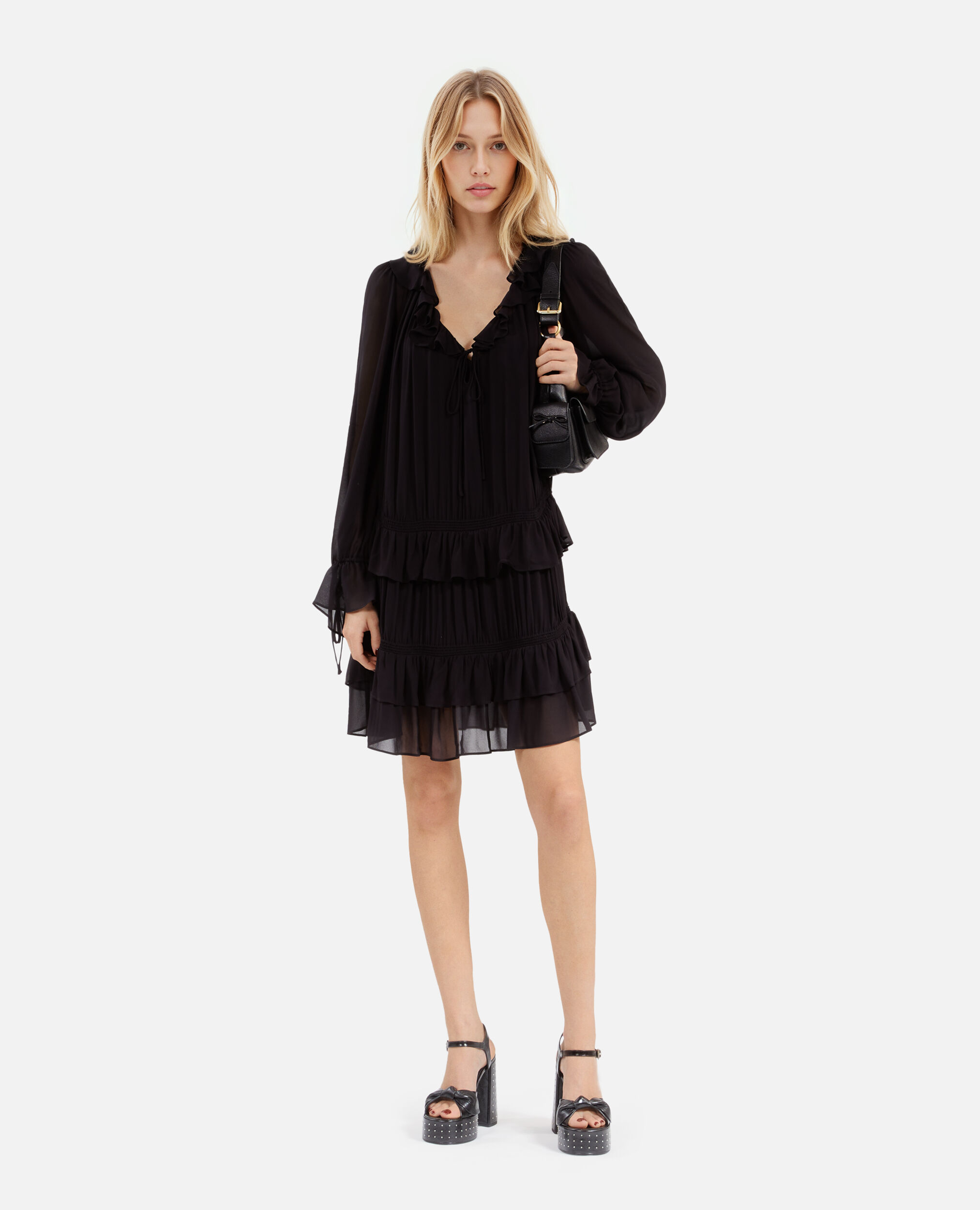 Robe courte noire, BLACK STONE, hi-res image number null