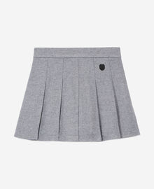 The Kooples FEMME GREY MELANGE jupe courte plissée grise