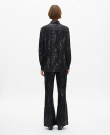 The Kooples FEMME BLACK chemise à sequins noire