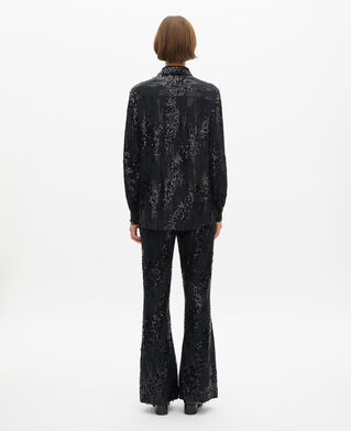 The Kooples WOMEN BLACK black sequined shirt