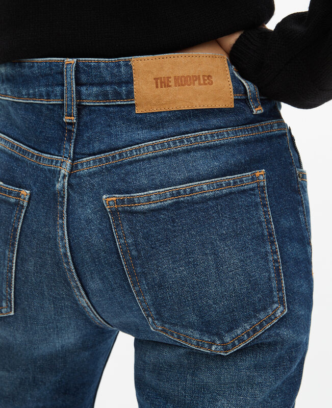 The Kooples FEMME BLUE ELECTRIC jean taille basse flare bleu