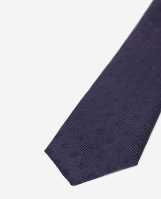 The Kooples HOMME NAVY cravate en soie bleu marine