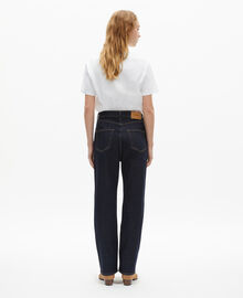 The Kooples FEMME BLUE ELECTRIC jean boyfriend bleu foncé
