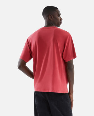 The Kooples MEN RED / BURGUNDY t-shirt with red screen print