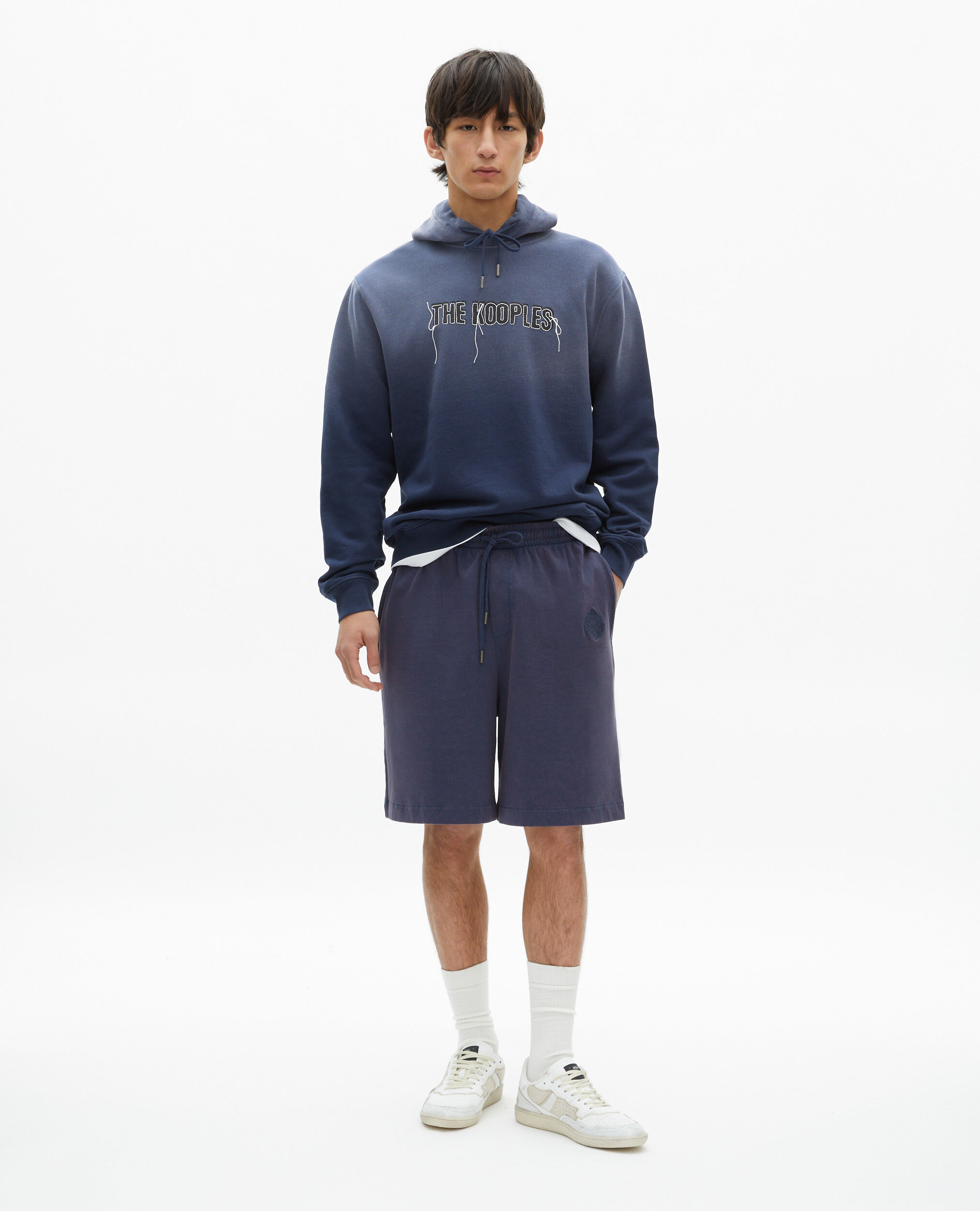 Sweatshirt avec logo marine délavé, DARK NAVY, hi-res image number null
