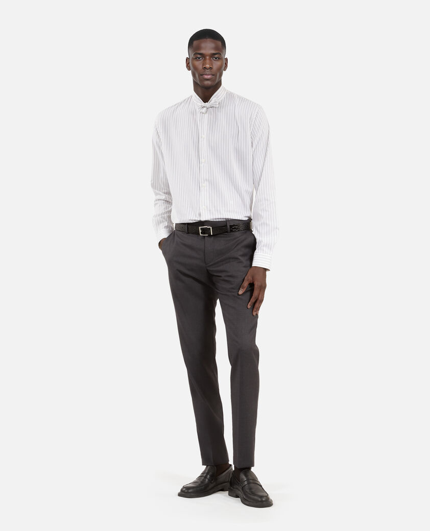 The Kooples HOMBRE BLACK WHITE camisa blanca a rayas