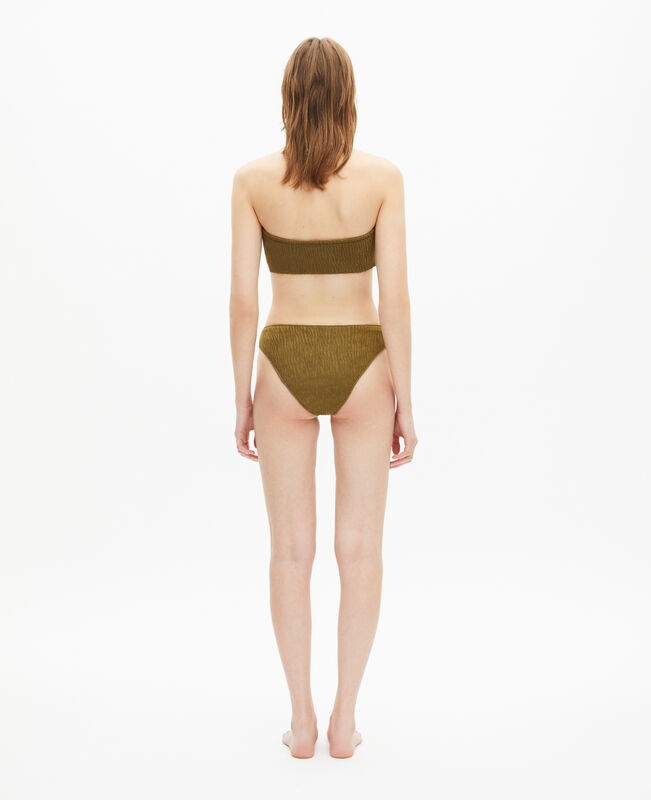 The Kooples FEMME KAKI haut de maillot de bain the kooples x luz bandeau kaki