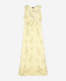 The Kooples FEMME YELLOW robe longue imprimé fleuri jaune